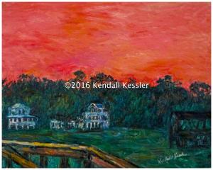 Blue Ridge Parkway Artist is Working Away and Making up Words...