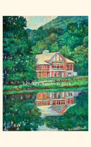 Blue Ridge Parkway Artist is Pleased with Progress on new Blue Ridge Parkway painting