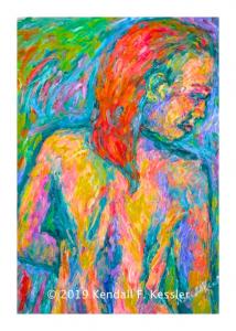Blue Ridge Parkway Artist is Pleased with Latest Figure Painting and Be sure to Duck...