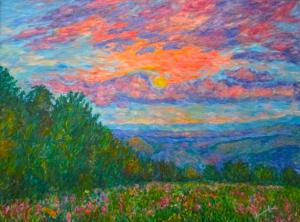 Blue Ridge Parkway Artist is Scrambling Today and No Livestock out Back...