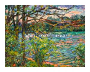 Blue Ridge Parkway Artist is Pleased to Sell another New River painting and Another Weight joke...
