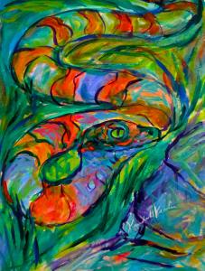 Blue Ridge Parkway Artist Sees a Python and Check out Bell