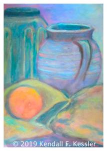 Blue Ridge Parkway Artist is Letting the Painting talk to her...