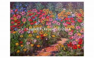 Blue Ridge Parkway Artist is Pleased to Talk to Brother and Why not Drink...