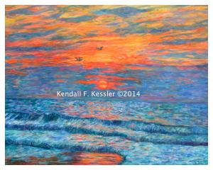 Blue Ridge Parkway Artist is Pleased to sell a Print of Pawleys Island Sunrise in the Sand and One minute Showers...