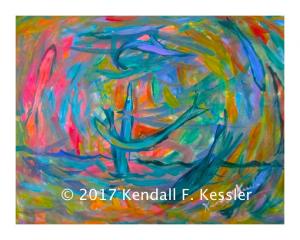 Blue Ridge Parkway Artist Presents New Suggestion painting and Kissing Joke...