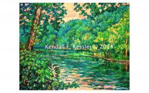 Blue Ridge Parkway Artist is Struggling with Latest Painting and Free Shipping until Midnight...
