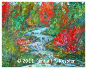 Blue Ridge Parkway Artist is Pleased to Sell Dream Creek and They Packed their bags...