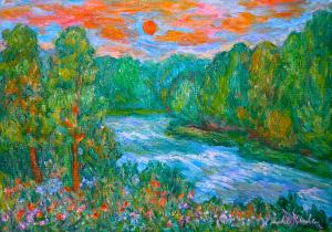 Blue Ridge Parkway Artist is Pleased to sell New River Rush and New Favorite Mirror Joke...