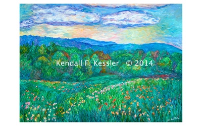 Blue Ridge Parkway Artist Did not Throw Paint Brushes around the Room...