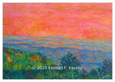 Blue Ridge Parkway Artist is Sanitizing Over and Over Again and Did you hear that?