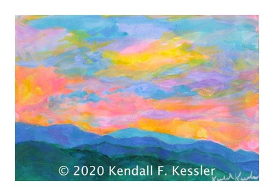 Blue Ridge Parkway Artist  is Working Away on Latest Floral