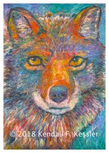 Blue Ridge Parkway Artist Presents Second Stage of Coyote painting and Raise the White Flag...