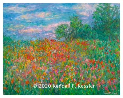 Blue Ridge Parkway Artist  is Pleased with Painting Progress and He will do it...