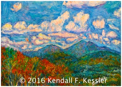 Blue Ridge Parkway Artist is Singing the Same Old Song and The Bird that will not Quit...